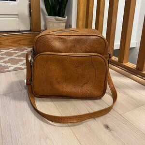 Camel colour cross body bag